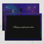 Invitation Mosquée du Ramadan avec ciel nocturne magique (Devant / Derrière)