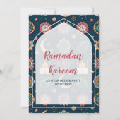 INVITATION MOSQUÉE RAMADAN KAREEM SOIRÉE IFTAR DINER ÉDITABLE (Dos)
