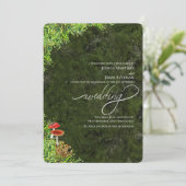 Invitation Moss et champignons Elégant Mariage moderne (Debout devant)