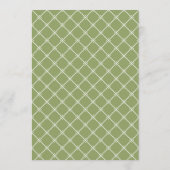 Invitation Moss Green Estate Wedding Table Number Card (Dos)