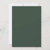Invitation Moss Green Modern Shell Beach Destination Mariage (Dos)