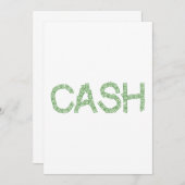 Invitation Mot de caisse (Devant / Derrière)