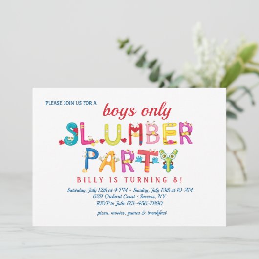 Invitation Mot de la partie de sciage (Debout devant)