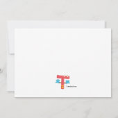 Invitation Mot de la partie de sciage (Dos)