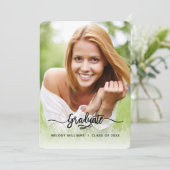 Invitation Mot de passe photo moderne (Debout devant)