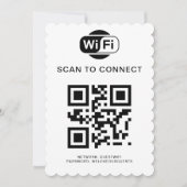 Invitation Mot de passe Wifi | Analyse du code QR pour se con (Devant)
