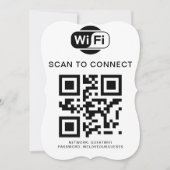 Invitation Mot de passe Wifi | Analyse du code QR pour se con (Devant)