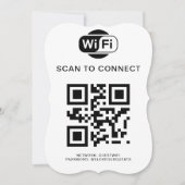 Invitation Mot de passe Wifi | Analyse du code QR pour se con (Devant)