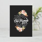 Invitation Mot encore pour de vieux amis (Debout devant)