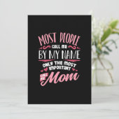 Invitation Mother Art | Appel le plus important Appelez-Moi M (Debout devant)