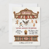 Invitation Mother Goose Puppet Show Birthday Party (Devant)