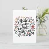 Invitation Mothers Awaken Potential Within Us (Debout devant)