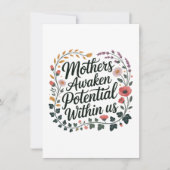 Invitation Mothers Awaken Potential Within Us (Devant)