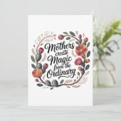 Invitation Mothers Create Magic From The Ordinary (Debout devant)