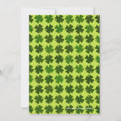 Invitation Motif à quatre feuilles (Dos)