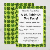 Invitation Motif à quatre feuilles (Devant / Derrière)