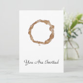 Invitation Motif à tôle de café (Debout devant)