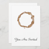 Invitation Motif à tôle de café (Devant / Derrière)