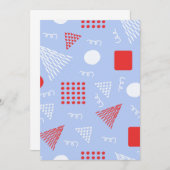 Invitation Motif abstrait (Devant / Derrière)