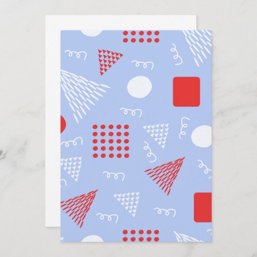 Invitation Motif abstrait (Devant / Derrière)