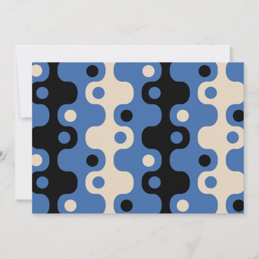 Invitation Motif Abstrait rétro futuriste (Devant)