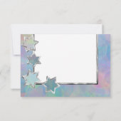 Invitation Motif Abstrait RSVP Siver Star (Dos)