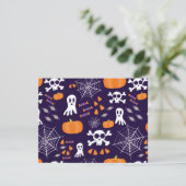 Invitation Motif amusant d'Halloween (Debout devant)