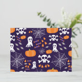 Invitation Motif amusant d'Halloween (Debout devant)