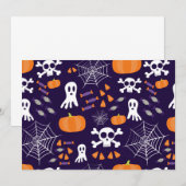 Invitation Motif amusant d'Halloween (Devant / Derrière)
