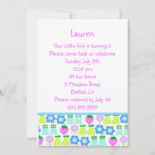 Invitation motif aux fruits (Devant)