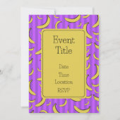 Invitation motif banane (Devant)