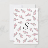 Invitation Motif Basket rose et gris mou (Dos)