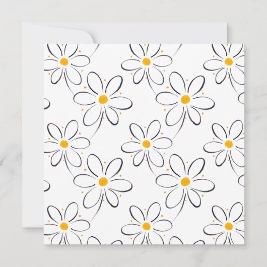 Invitation Motif blanc (Dos)