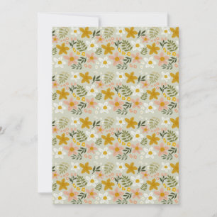 Invitation Motif botanique floral apaisé sans couture de styl