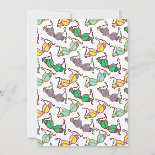 Invitation Motif Bra multicolore (Dos)