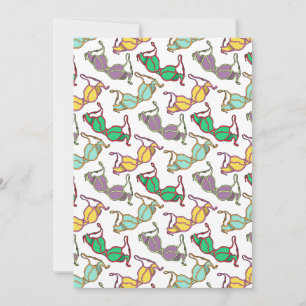 Invitation Motif Bra multicolore