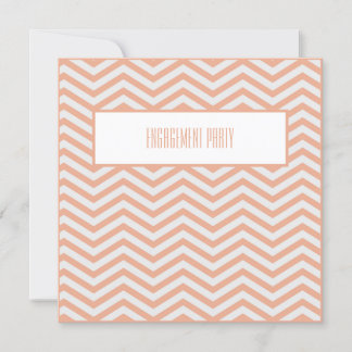 Invitation Motif Carré (Peach)