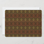 Invitation Motif classique d'automne îles Fair/ jacquard (Dos)