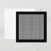 Invitation Motif clé grec (Devant / Derrière)