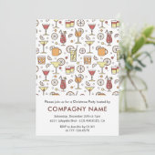 Invitation Motif Cocktail de Noël de l'entreprise (Debout devant)