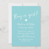 Invitation Motif Coeur Valentines Jour Rose Genre Révélation (Devant)