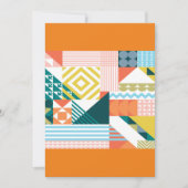 Invitation Motif coloré et élégant (Devant)