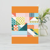 Invitation Motif coloré et élégant (Debout devant)