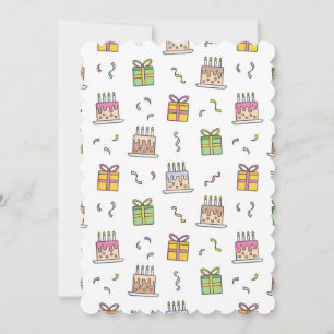 Invitation Motif d'anniversaire joyeux