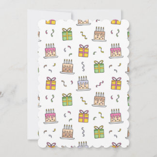 Invitation Motif d'anniversaire joyeux