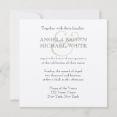 Invitation Motif d'aquarelle (Dos)