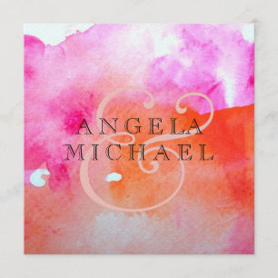 Invitation Motif d'aquarelle