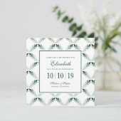 Invitation Motif d'aquarelle végétale verte - Bridesmaid (Debout devant)