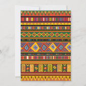 Invitation Motif d'art ethnique en Afrique (Devant)