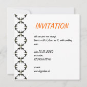 Invitation Motif de Bouledogue Français (Dos)